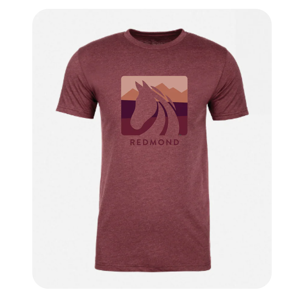 Dark Rose Logo Sunset Tee