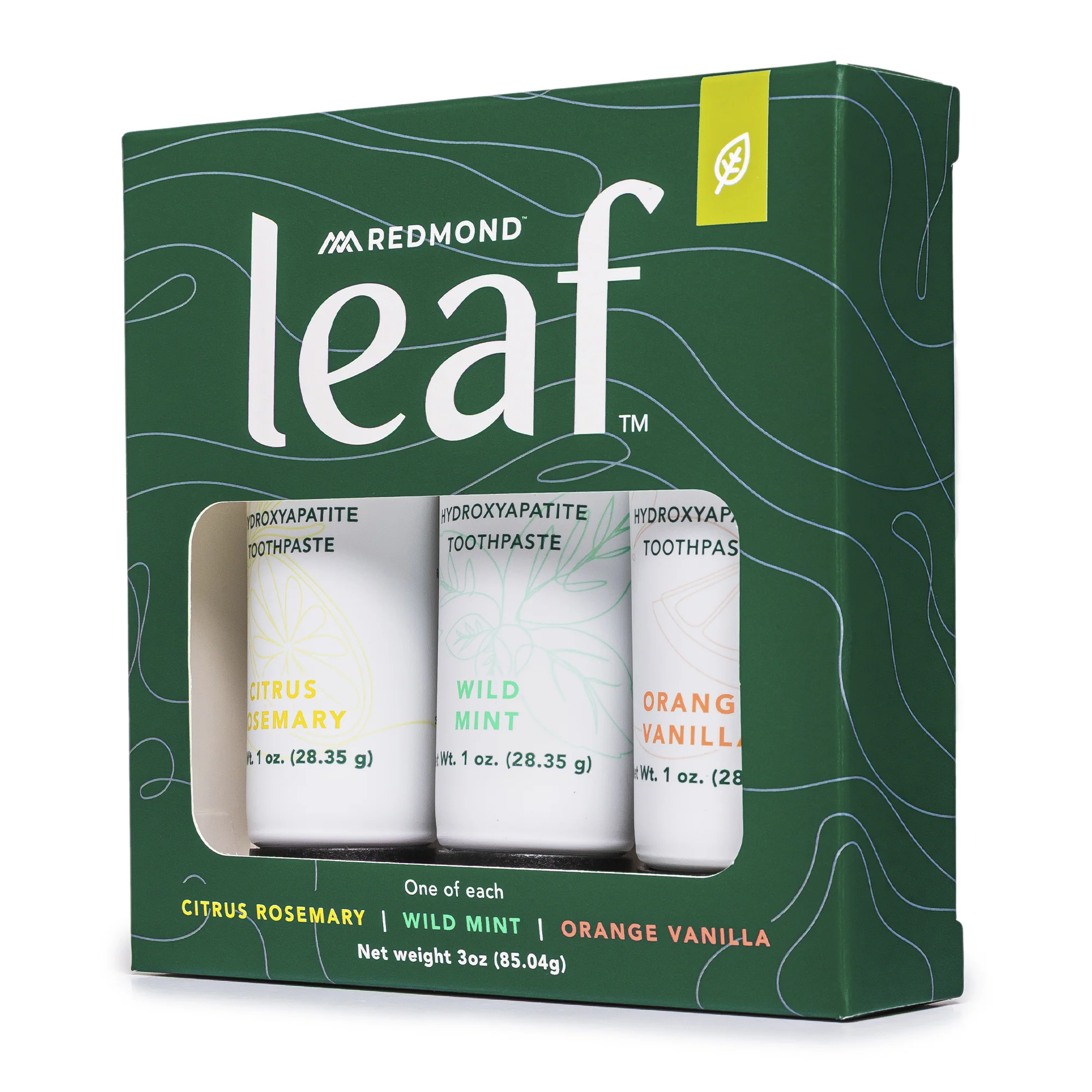 Leaf Toothpaste Variety Pack (3 Count, 1 oz Tube of each flavor) - Image 4