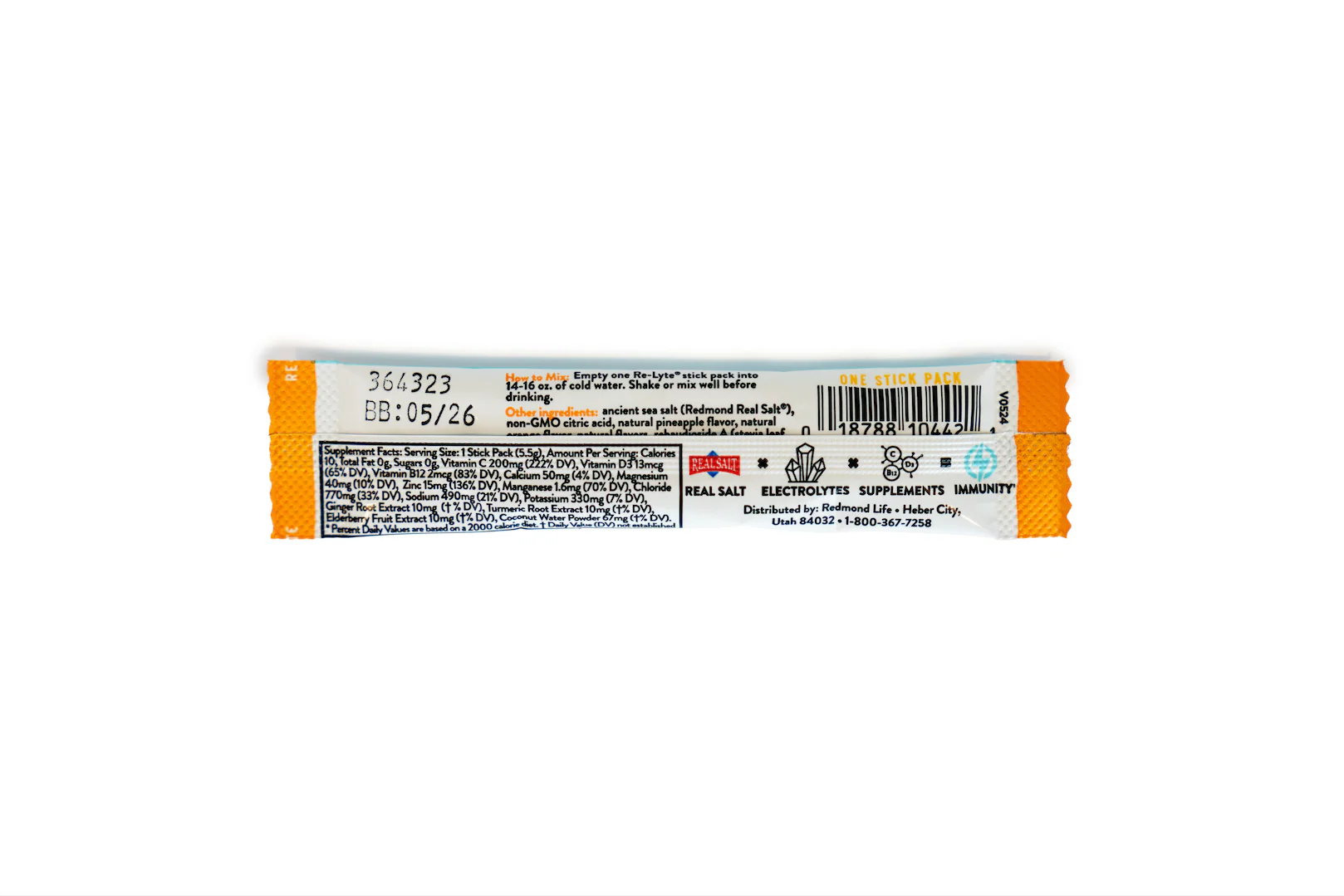 Re-Lyte Immunity Electrolyte Powder Sample Stick Pack - Image 4