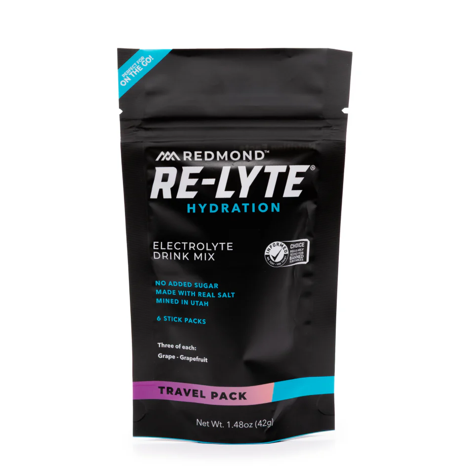 Re-Lyte® Hydration Electrolyte Powder Travel Pack – Grape & Grapefruit (6 ct.) - Image 3