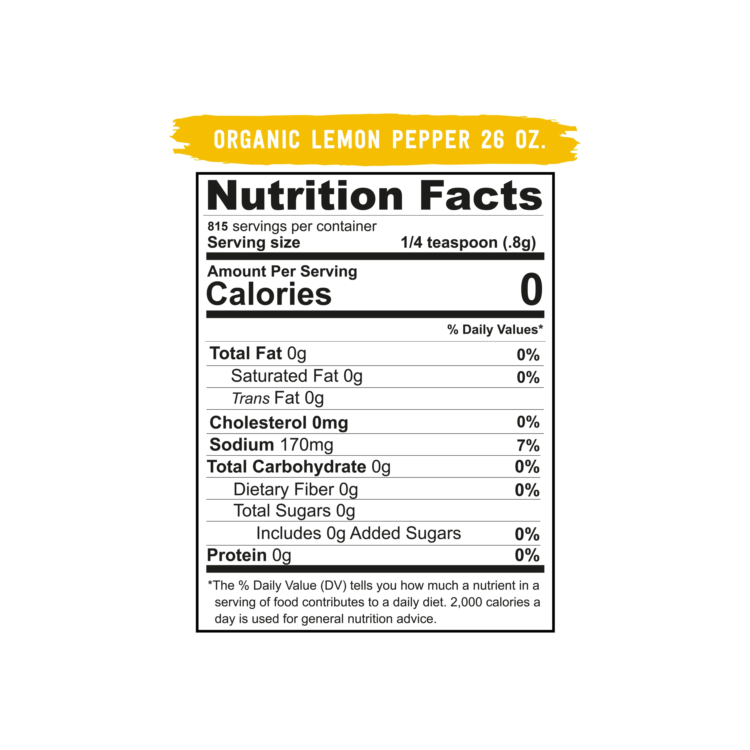 Real Salt® Organic Lemon Pepper (26 oz.) - Image 6