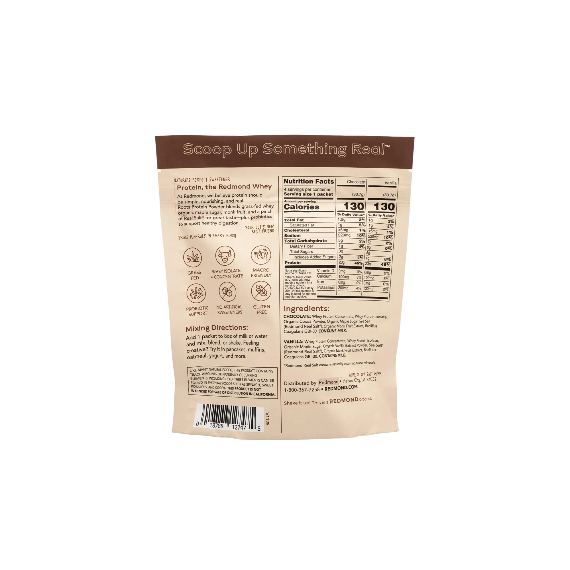 Redmond Roots Protein Powder Sample Pack (4 sticks) - Image 3